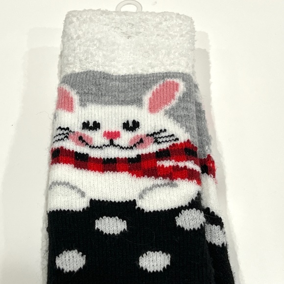 Mixit fuzzy bunny slipper socks - Picture 3 of 9